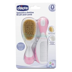 Chicco Pink Brush and Comb 0m+