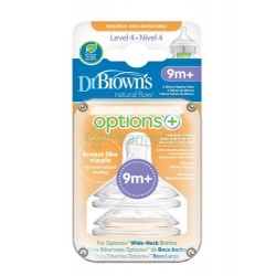 Dr Brown's Options布朗博士宽口奶嘴 +9月